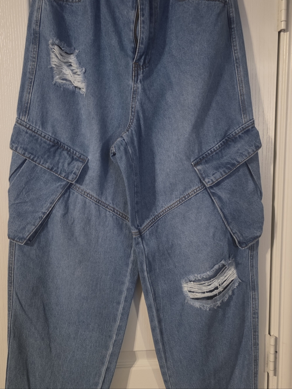 Fashion Nova Casual Blue Boyfriend Jeans